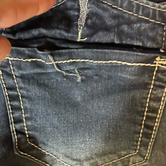 Bootcut jeans with detailed stitching on pockets size 7 - Picture 5 of 8